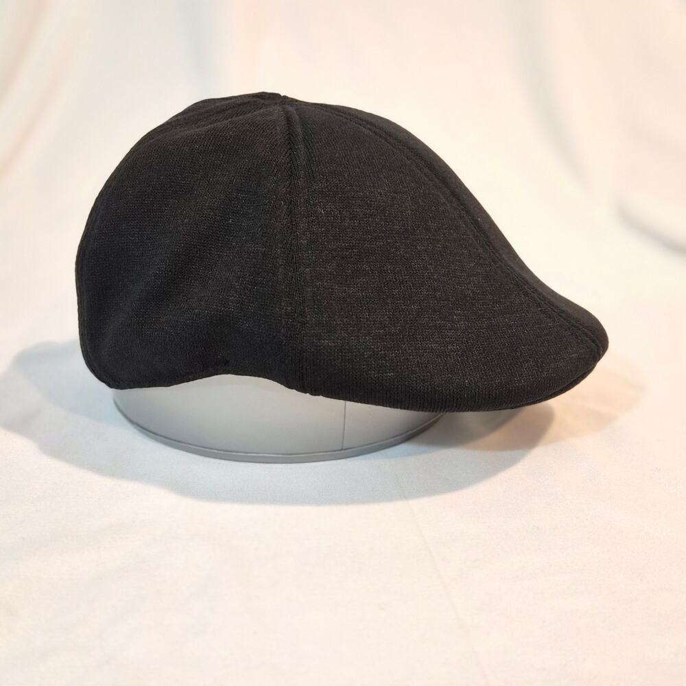 Urban Pipeline Mens Flat Cap Charcoal Black Ivy Gatsby Driving Hat Size L/XL